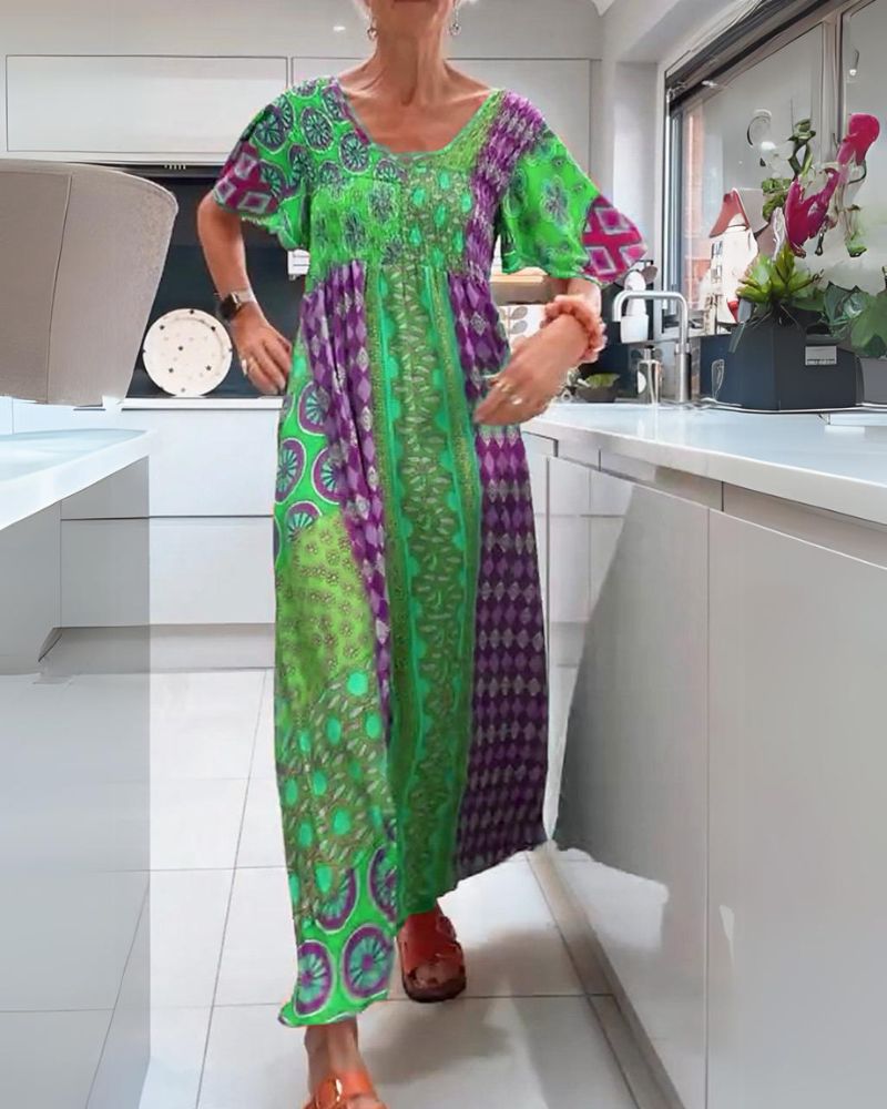 MELANIA | BUNTES BOHEMIAN-KLEID