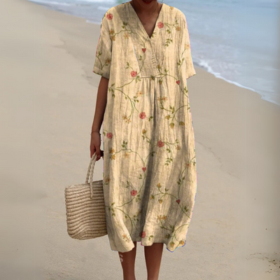 Audrey - Elegantes Blumen Kleid