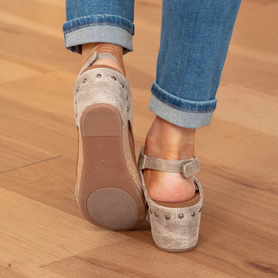 Leni - Wildleder Sandalen auf Wedge-Absatz