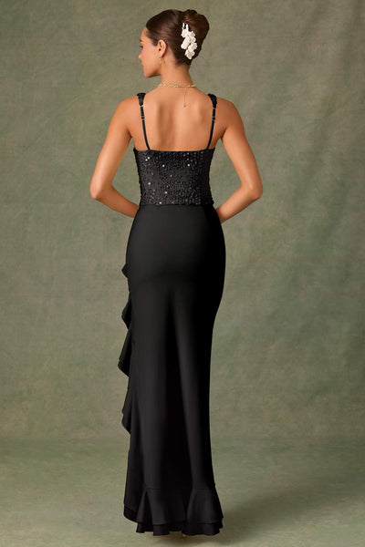 Bella™ | Ruschensatin-Korsettkleid