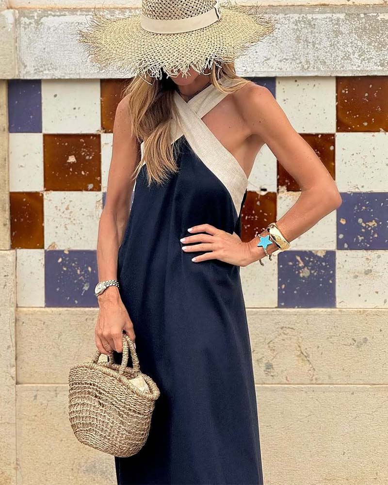 Anne | Elegantes Kleid mit überkreuztem Ausschnitt