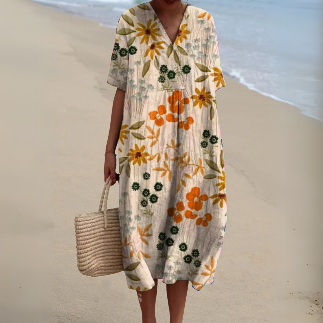Audrey - Elegantes Blumen Kleid