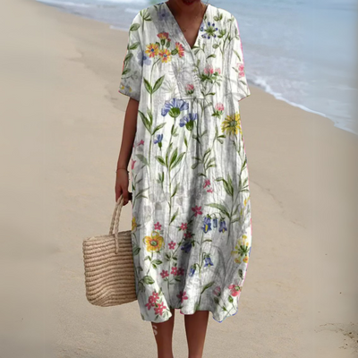 Audrey - Elegantes Blumen Kleid