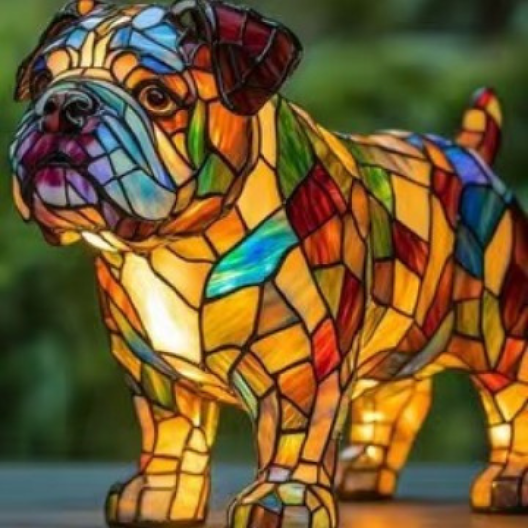Thor  | Lampe für Hunde Magisk aus buntem Glas