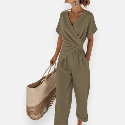 Lyra | Drapierter Knoten-Overall