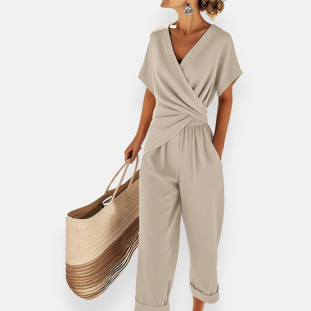 Lyra | Drapierter Knoten-Overall