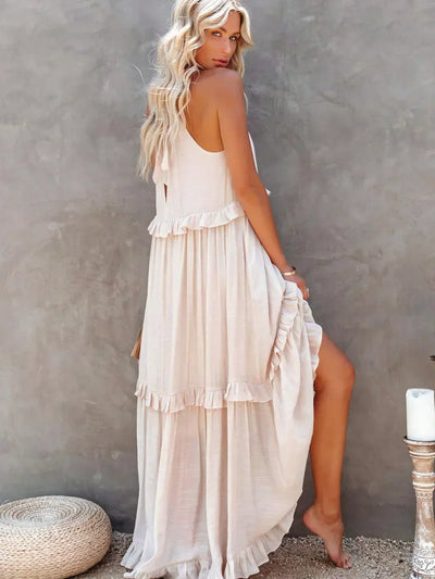Emilia™ - Maxikleid mit Neckholder und Volants
