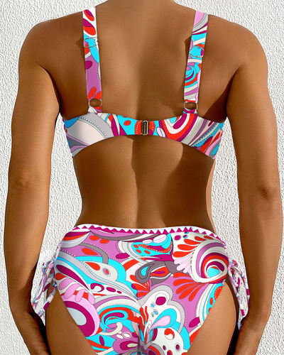 Bikini Sexy BH Zweiteiler Print