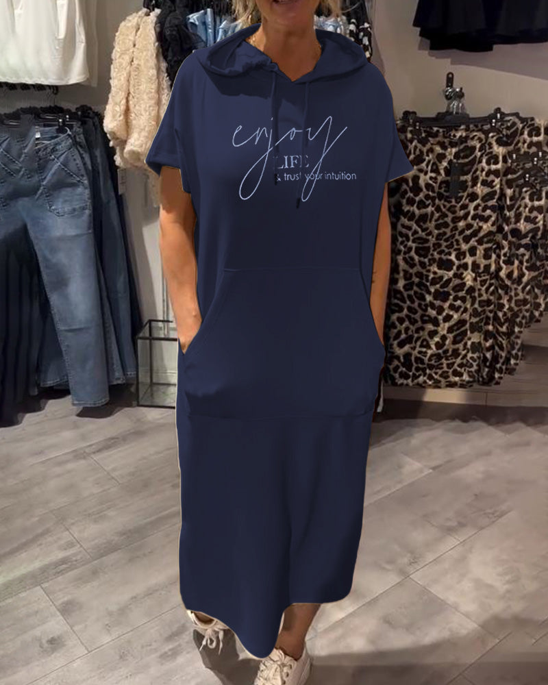 Saskia | Lässiges Kapuzenkleid