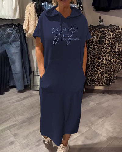 Saskia | Lässiges Kapuzenkleid