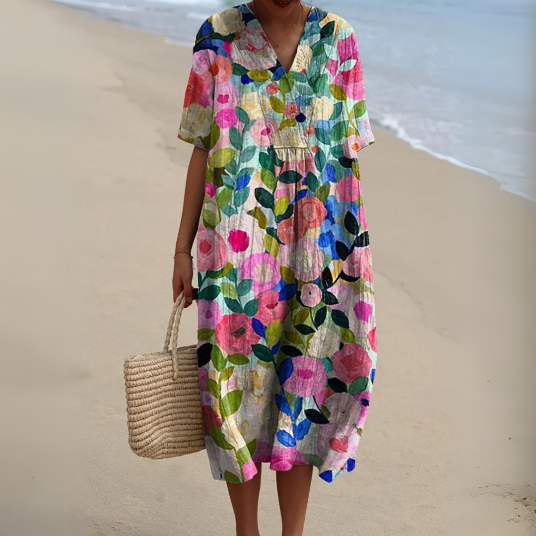 Audrey - Elegantes Blumen Kleid