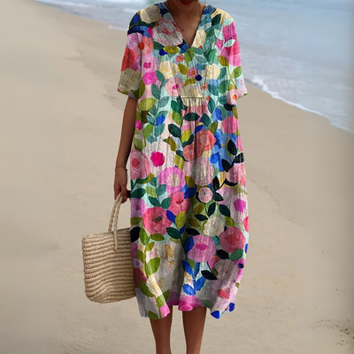 Audrey - Elegantes Blumen Kleid