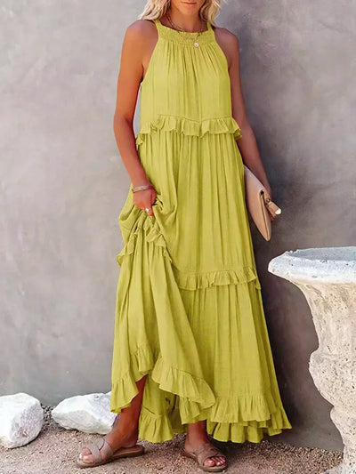 Emilia™ - Maxikleid mit Neckholder und Volants