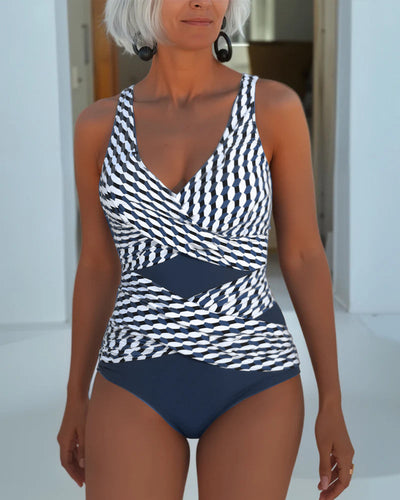 Badeanzug Mit Cross-Over Design Für Resort Casual Mode