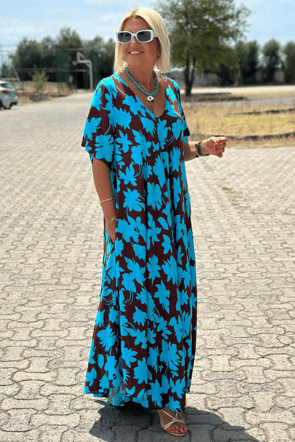 CAMILIA | ELEGANTES KLEID MIT BAUCHDECKE