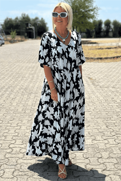 CAMILIA | ELEGANTES KLEID MIT BAUCHDECKE