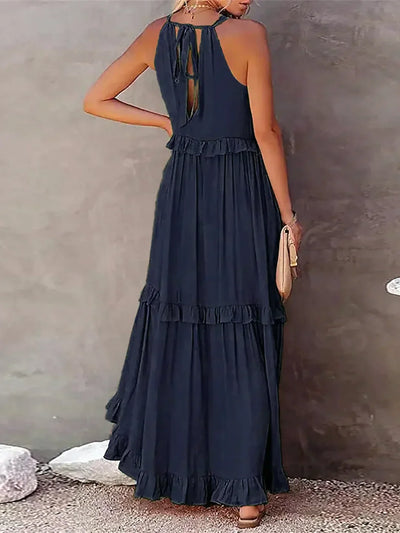 Emilia™ - Maxikleid mit Neckholder und Volants