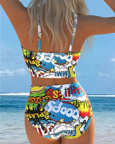 Bikini Freizeit Urlaub mit Spaghettiträgern