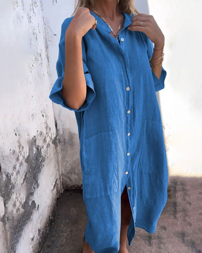 Melanie | Ibiza Stil Casual Hemdkleid