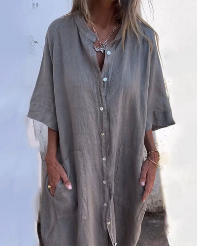 Melanie | Ibiza Stil Casual Hemdkleid