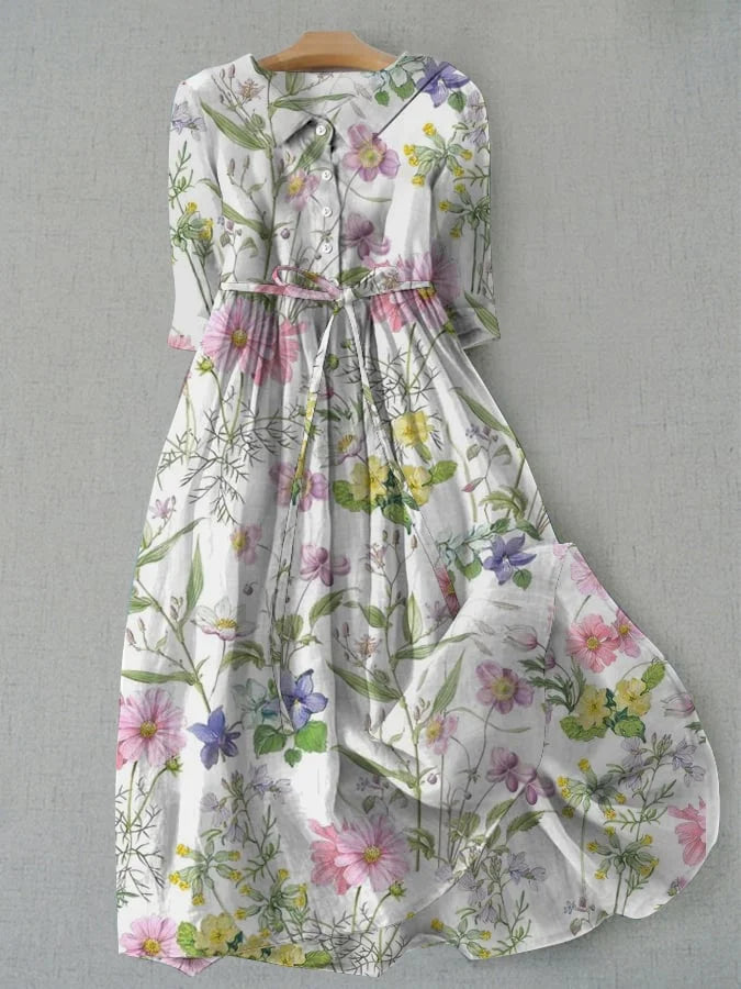 Dahlia - Sommer A-Linien Spitzenkleid mit Taillierung