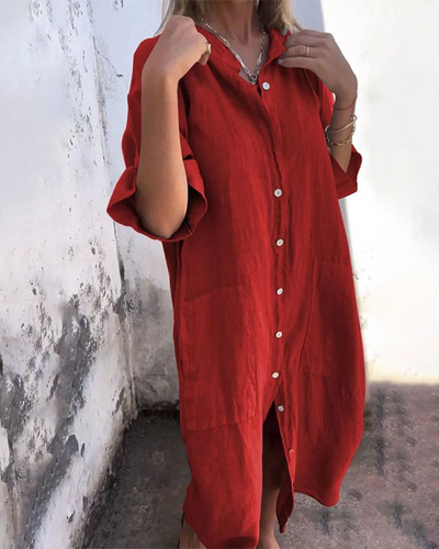 Melanie | Ibiza Stil Casual Hemdkleid