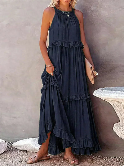 Emilia™ - Maxikleid mit Neckholder und Volants