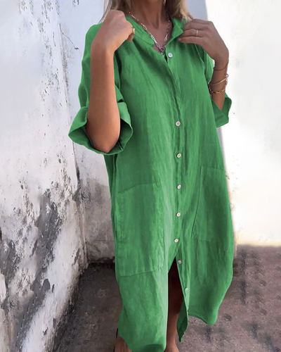 Melanie | Ibiza Stil Casual Hemdkleid