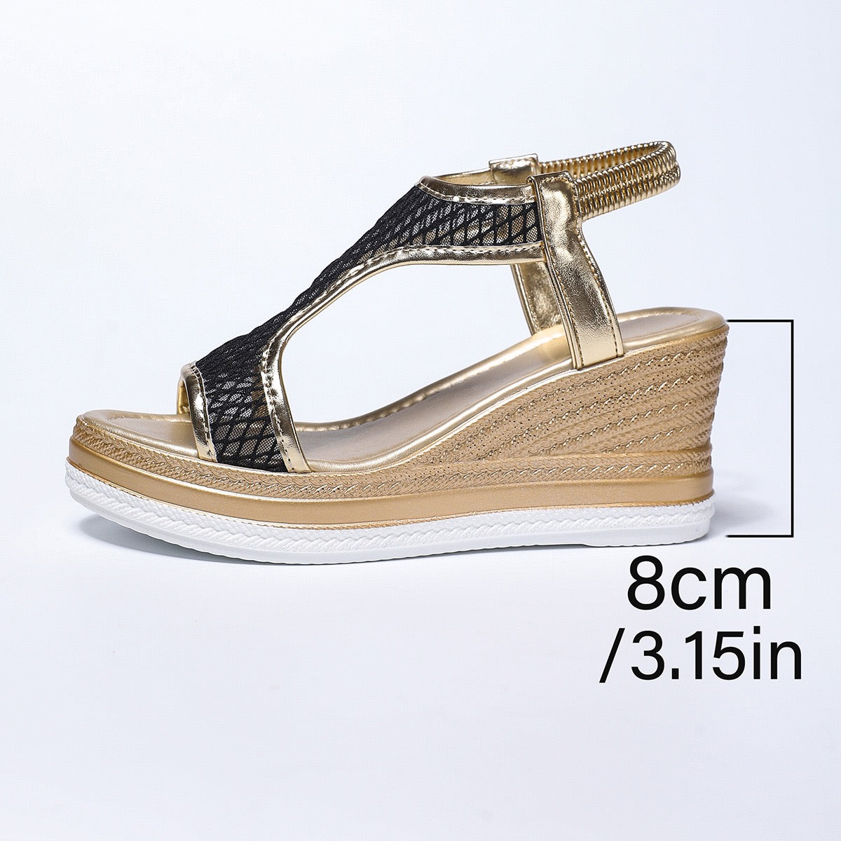 Elegante orthopädische Pantoletten für Damen mit Keilabsatz