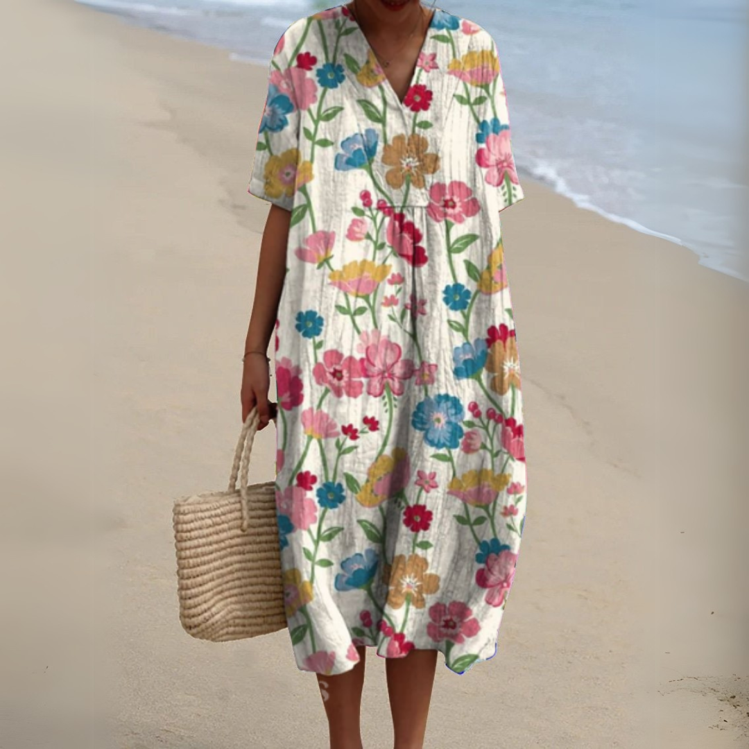 Audrey - Elegantes Blumen Kleid