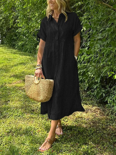 CASSIE | ELEGANTES STREIFENKLEID