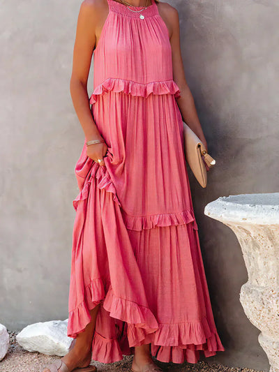 Emilia™ - Maxikleid mit Neckholder und Volants