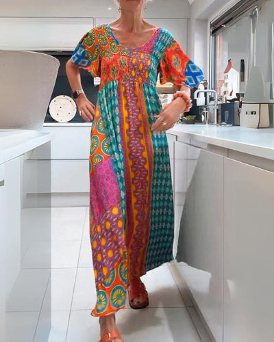MELANIA | BUNTES BOHEMIAN-KLEID