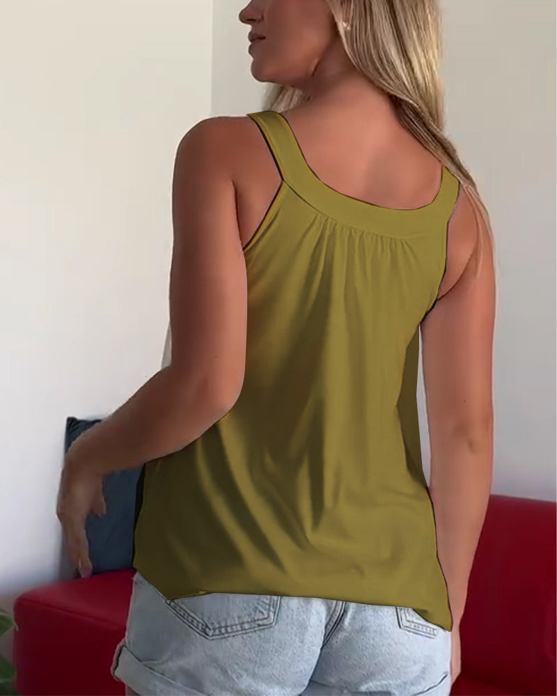 Top ohne Träger Falten Effen Farbe