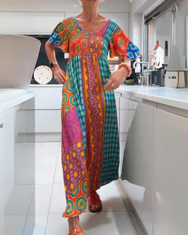 MELANIA | FARBFROHES BOHEMISCHES KLEID