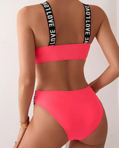 Bikini Buchstabe Träger Bh Zweiteilig