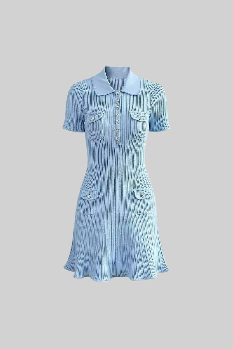 Kurzes Ärmeldiamantkleid