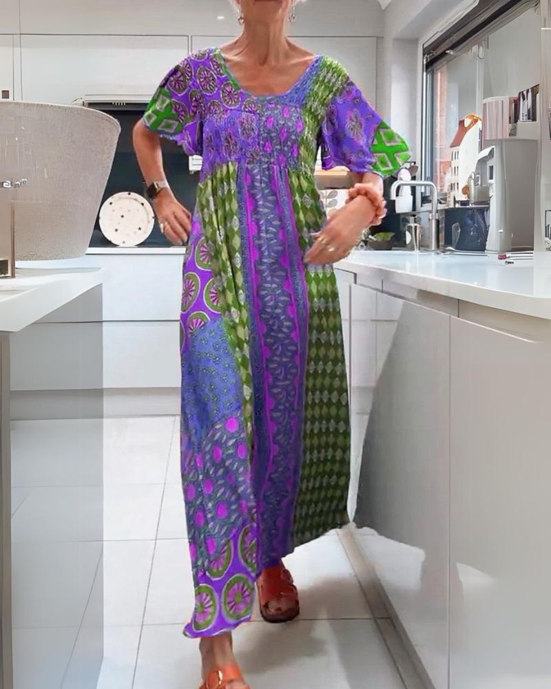 MELANIA | BUNTES BOHEMIAN-KLEID