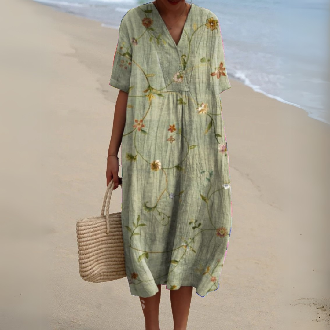 Audrey - Elegantes Blumen Kleid