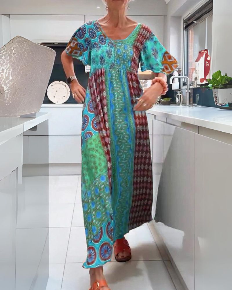 MELANIA | BUNTES BOHEMIAN-KLEID