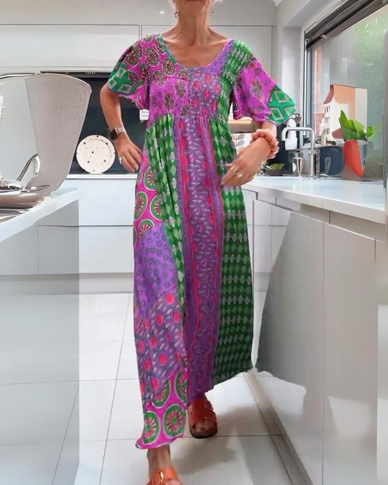 MELANIA | BUNTES BOHEMIAN-KLEID
