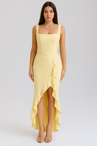 Bella™ | Ruschensatin-Korsettkleid