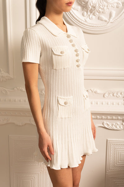 Kurzes Ärmeldiamantkleid