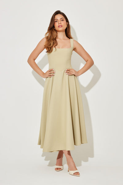 Amelia | Zeitloses Fließendes Midi-Kleid