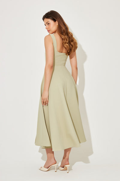 Amelia | Zeitloses Fließendes Midi-Kleid