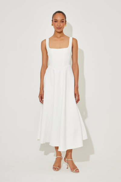 Amelia | Zeitloses Fließendes Midi-Kleid