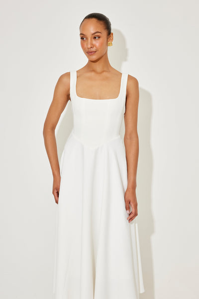 Amelia | Zeitloses Fließendes Midi-Kleid