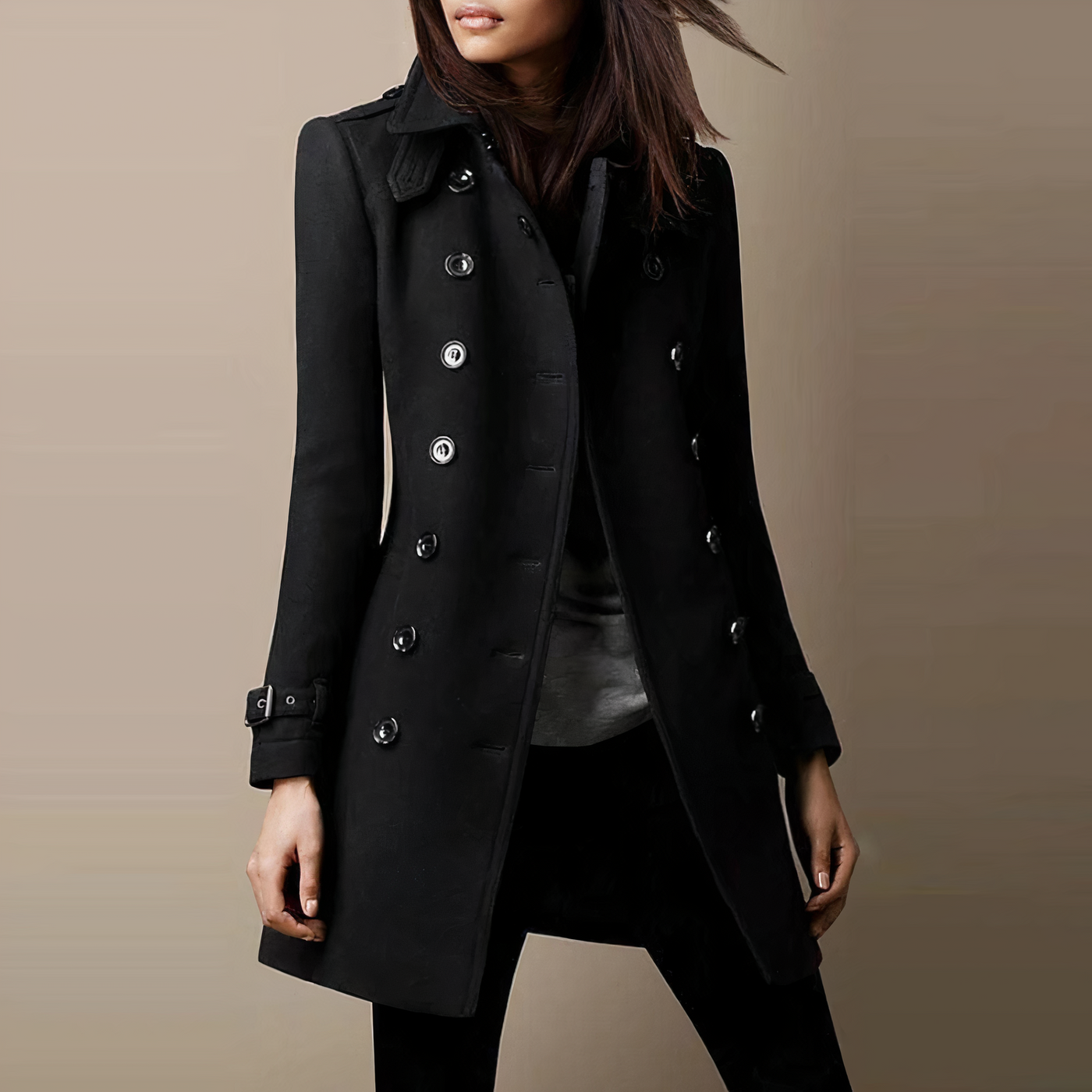 Damen Warmer Trenchcoat | Lange