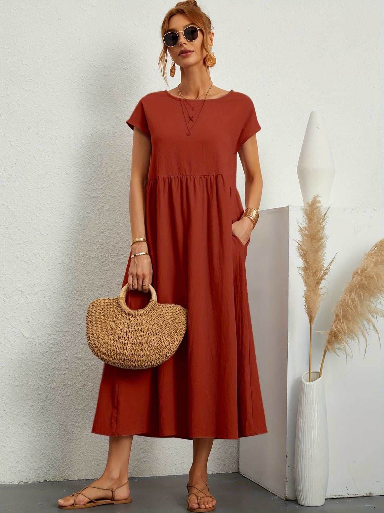 Caroline™ - Elegantes Freizeitkleid