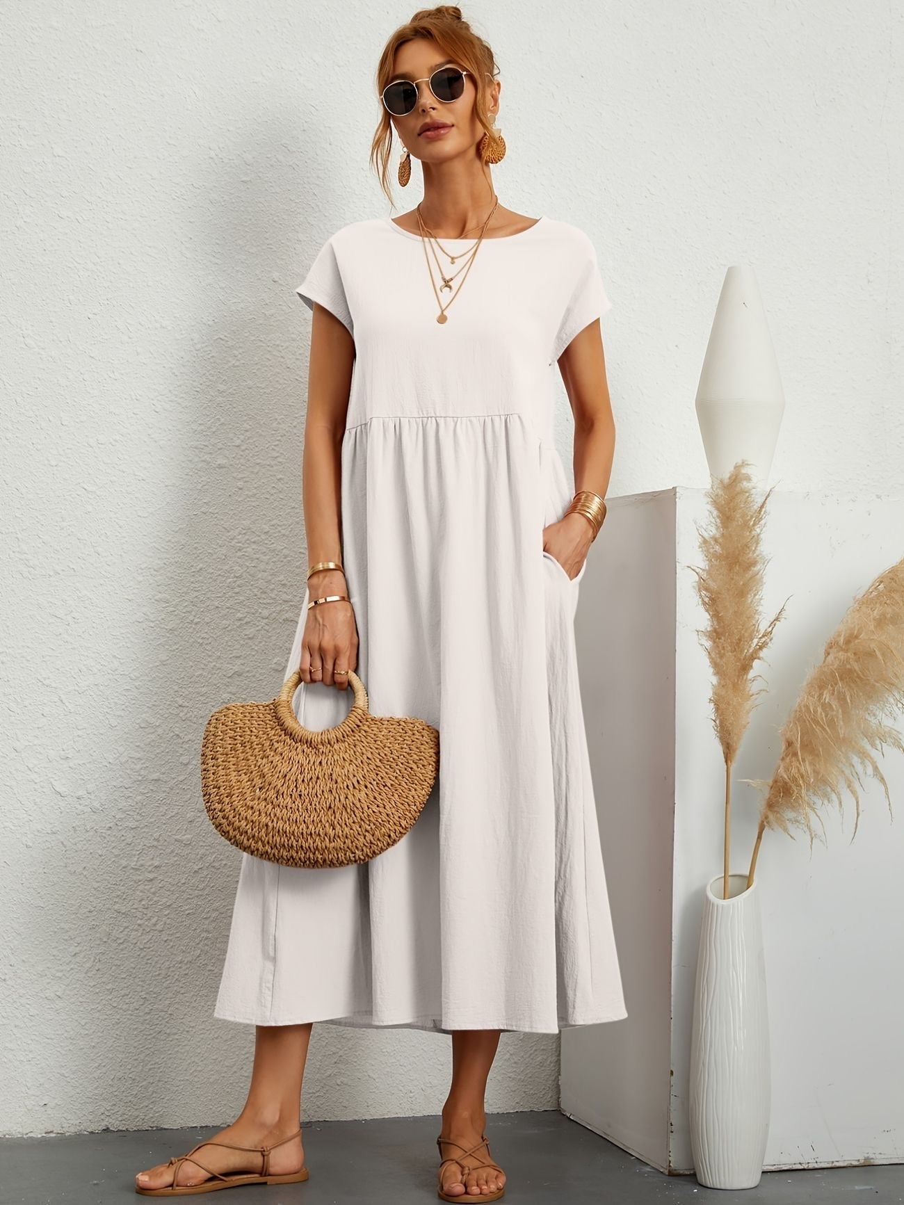 Caroline™ - Elegantes Freizeitkleid